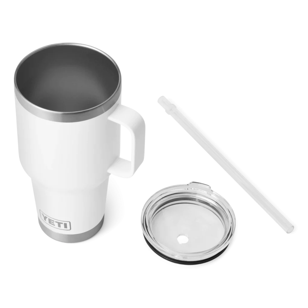 Yeti Rambler 35oz Mug with Straw Lid - White3