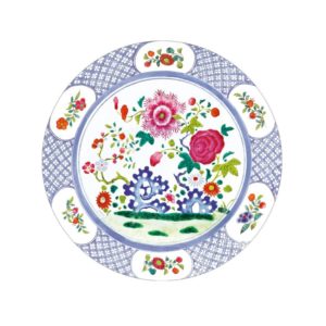 Floral Porcelain Salad & Dessert Paper Plates