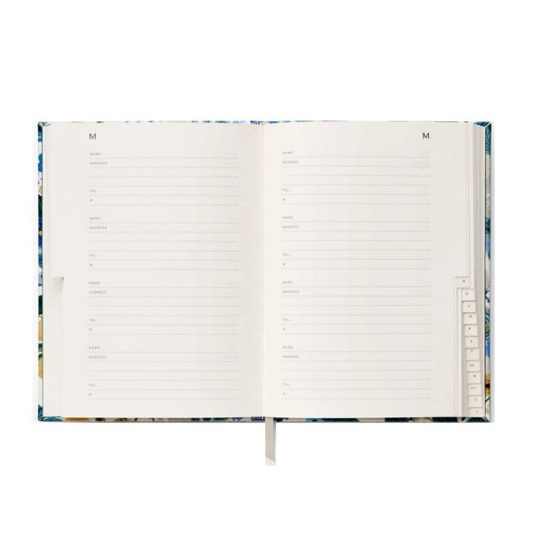 Garden Party Blue Address Book
