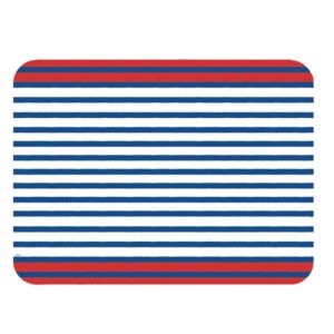 Breton Stripe Paper Placemats in Blue