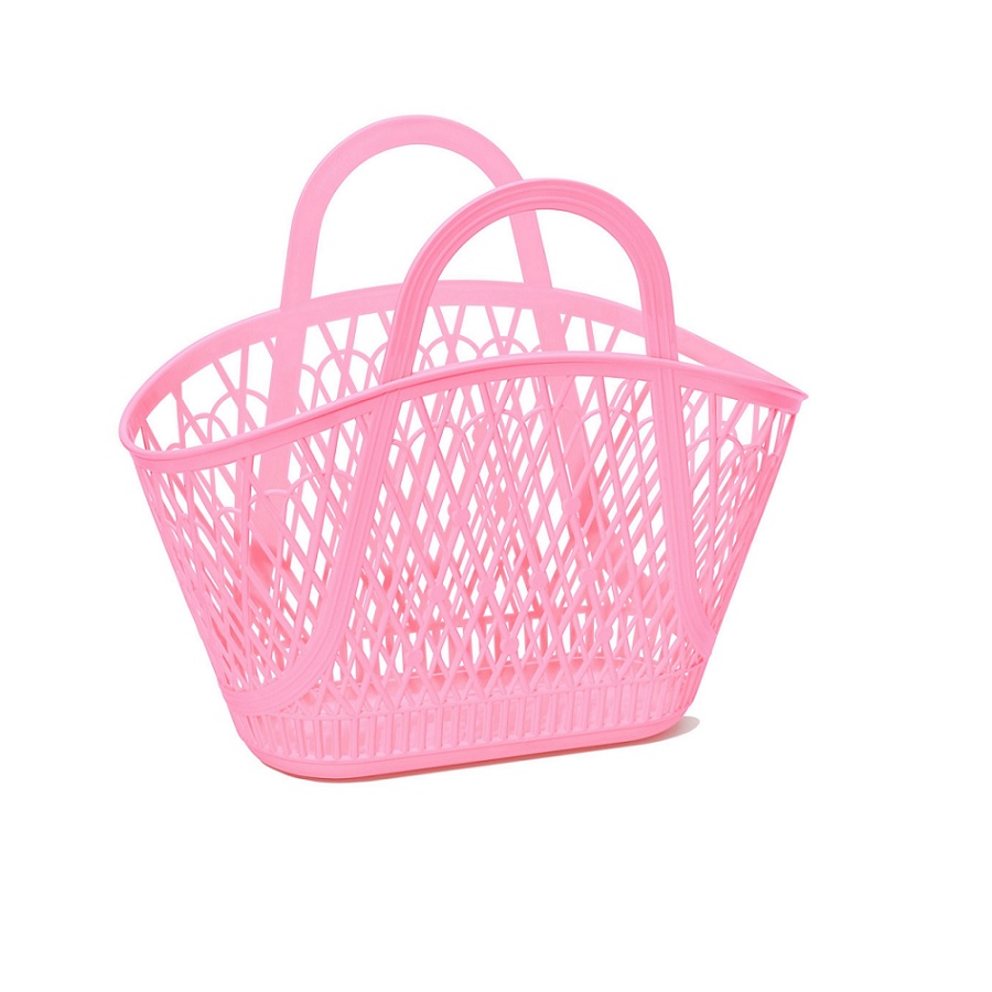 Sun Jellies Betty Basket Tote Bag - Bubblegum Pink