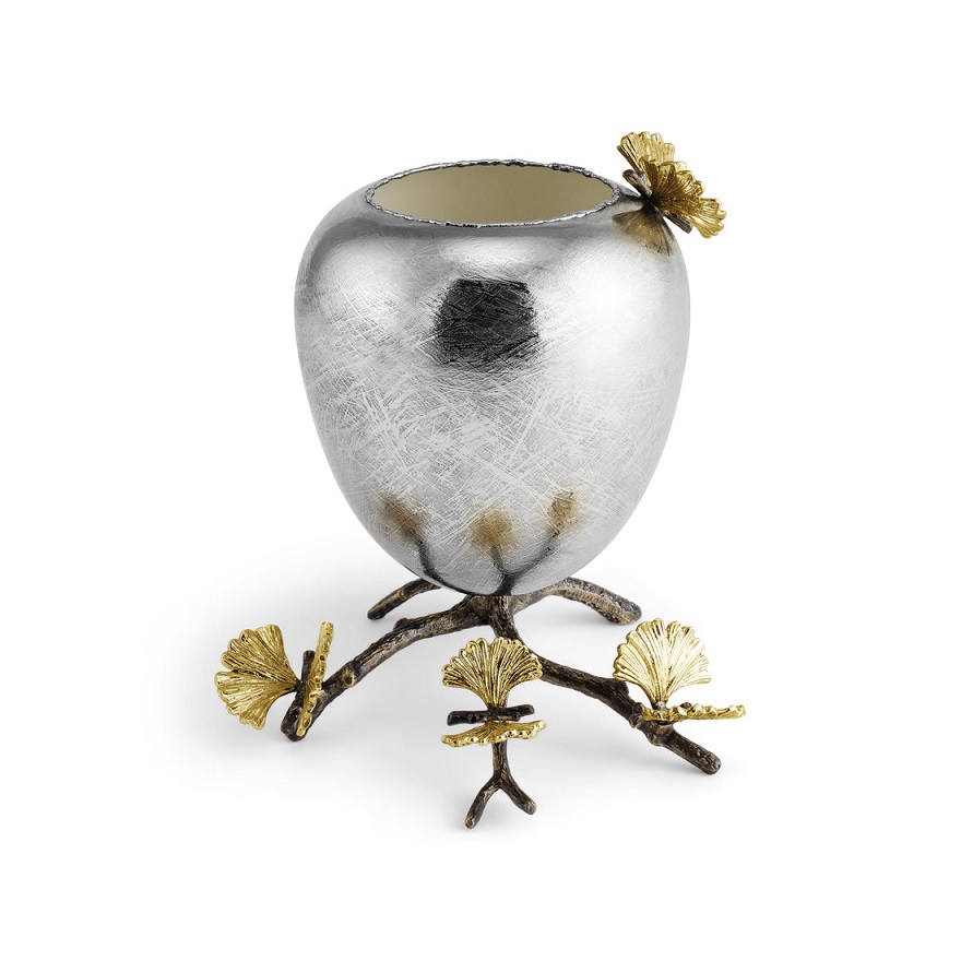 Michael Aram Butterfly Ginkgo Footed Vase - Medium