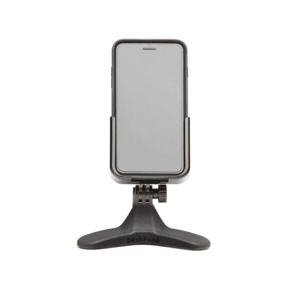 DeskFone Universal Desktop Cell Phone Holder Black Berings