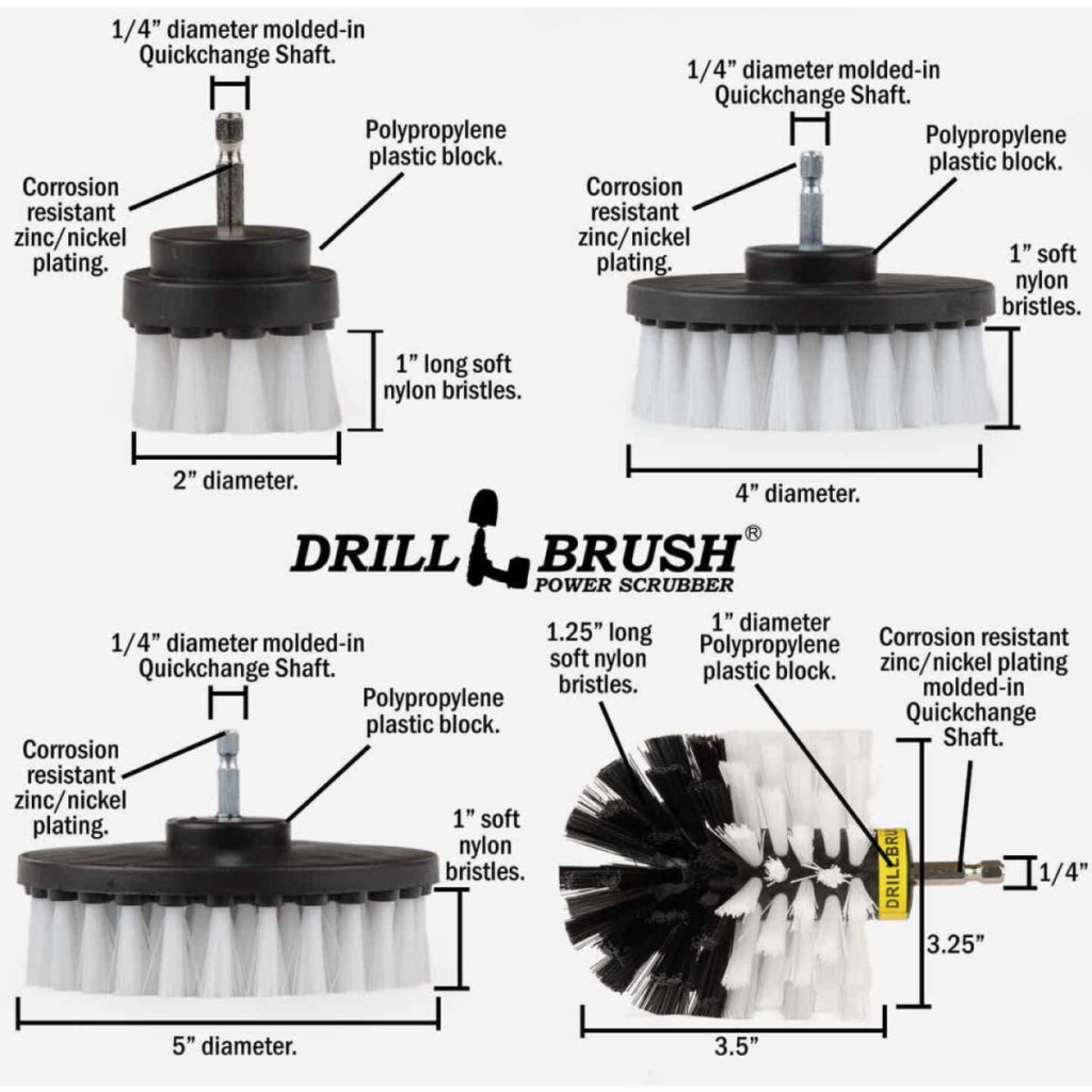 Soft Round Drill-Head Brush - Karn Automotive Products