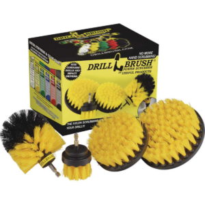Drillbrush Bathroom Medium Yellow Drill Brush Set