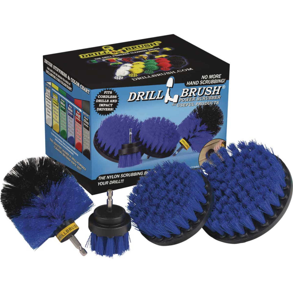 Drillbrush Pool & Marine Medium Blue Drill Brush