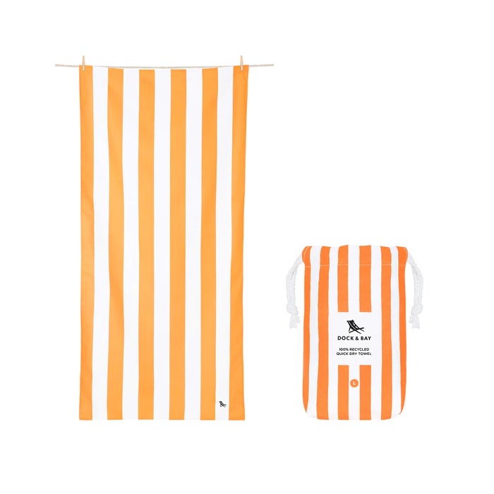 Quick Dry Towel - Cabana - Ipanema Orange