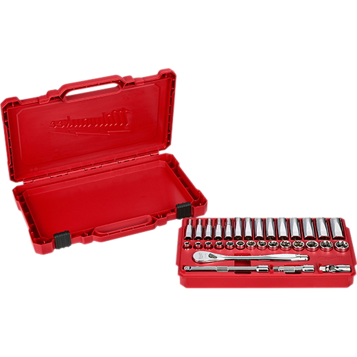 Milwaukee 38in Drive 32pc Ratchet & Socket Set - Metric