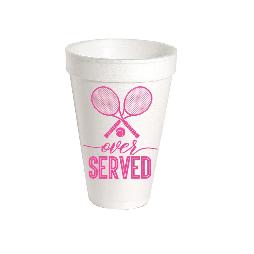 Over Served Styrofoam Cup