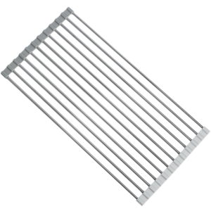 Over the Sink Stainless Steel Dish Drying Rack