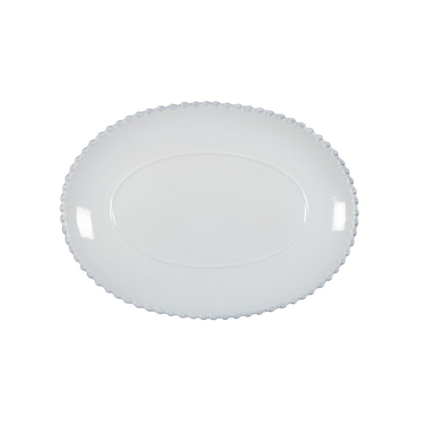 Costa Nova Pearl Oval Platter - White