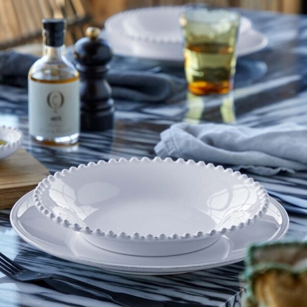Costa Nova Pearl Soup/Pasta Plate - White