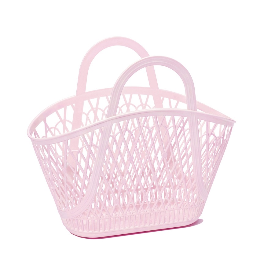 Sun Jellies Betty Basket Tote Bag - Pink