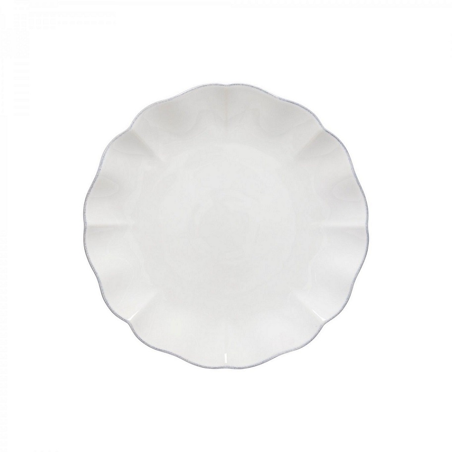 Costa Nova Rosa Dinner Plate - White