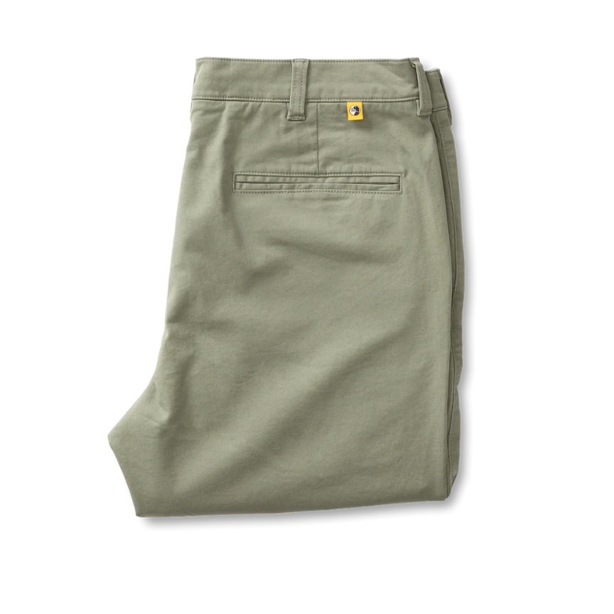 Classic Fit Gold School Chino - Shadow Green