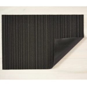 Chilewich 24" x 36" Utility Skinny Stripe Shag Mat - Steel