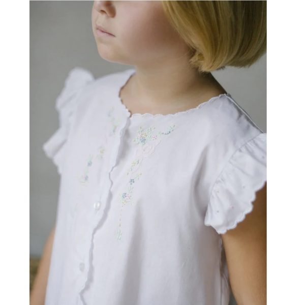 Tea Blouse - Bow & Flower