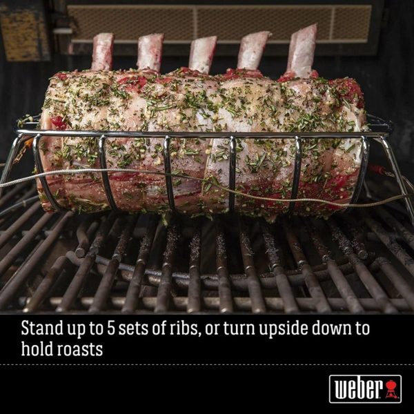 Weber Stainless Steel Rib and Roast Rack