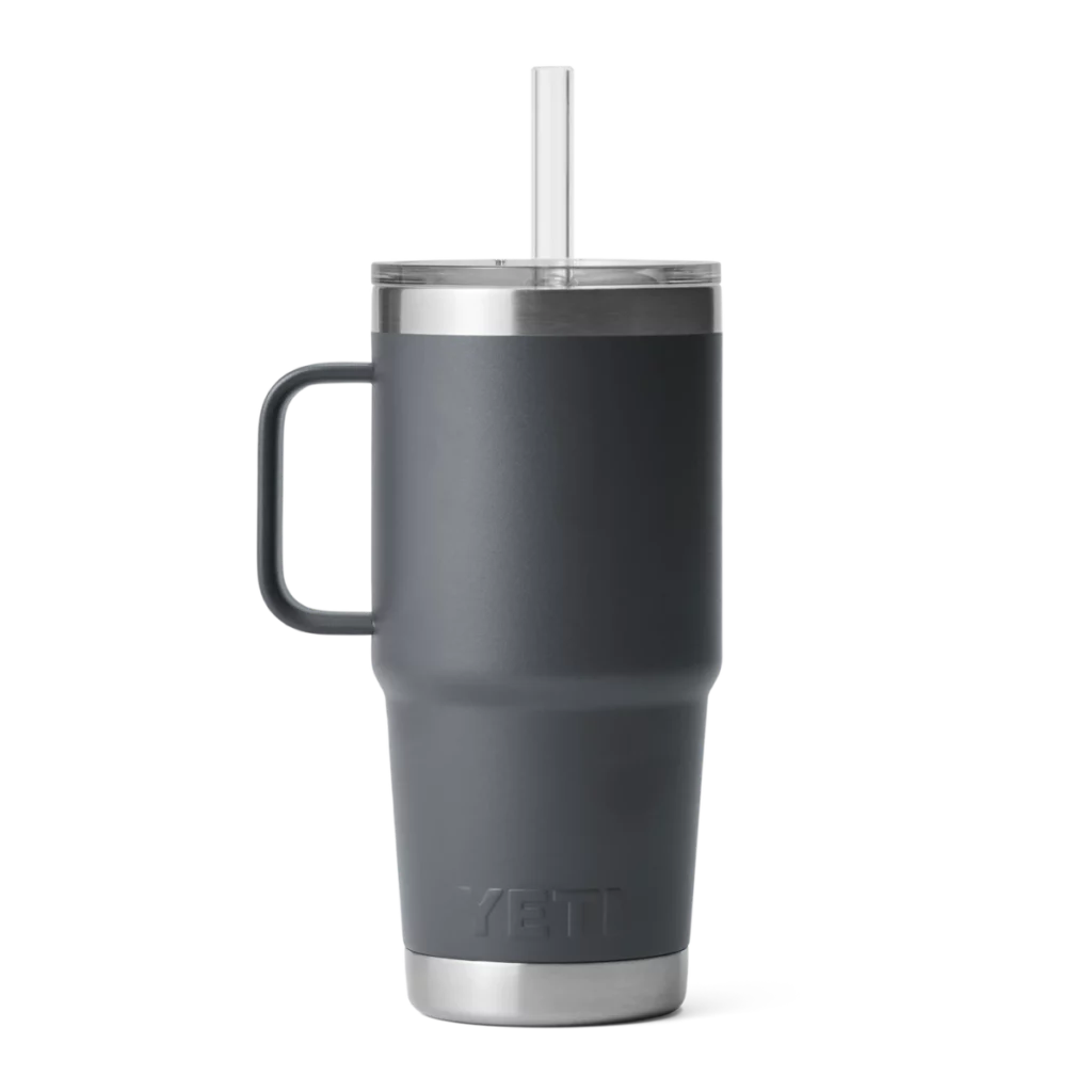 Yeti Rambler 25oz Mug with Straw Lid - Charcoal
