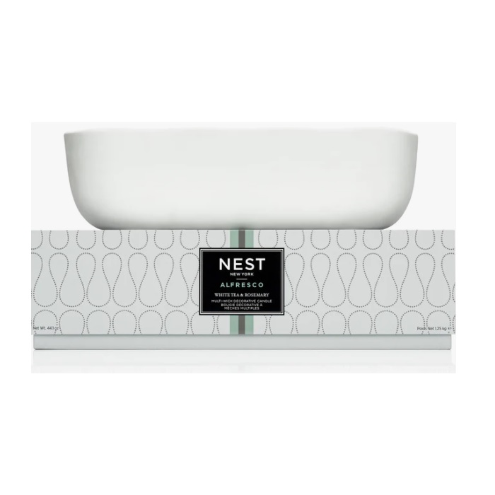Nest White Tea & Rosemary Alfresco MultiWick Decorative Candle Berings