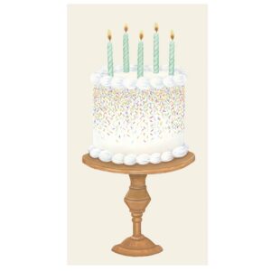 Birthday Cake Guest Paper Napkins