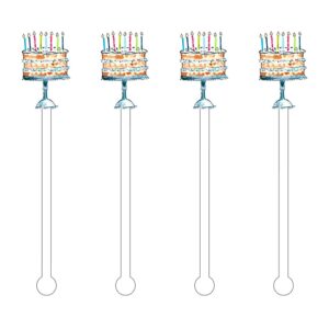 Happy Birthday Confetti Cake Stir Sticks