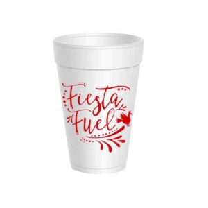 Fiesta Fuel Styrofoam Cups - Red