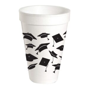 Graduation Caps Styrofoam Cups