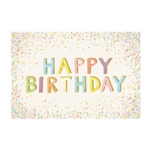 Happy Birthday Sprinkles Paper Placemats