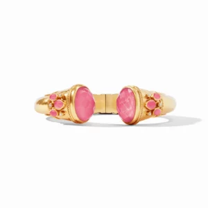 Julie Vos Cannes Cuff - Iridescent Peony Pink