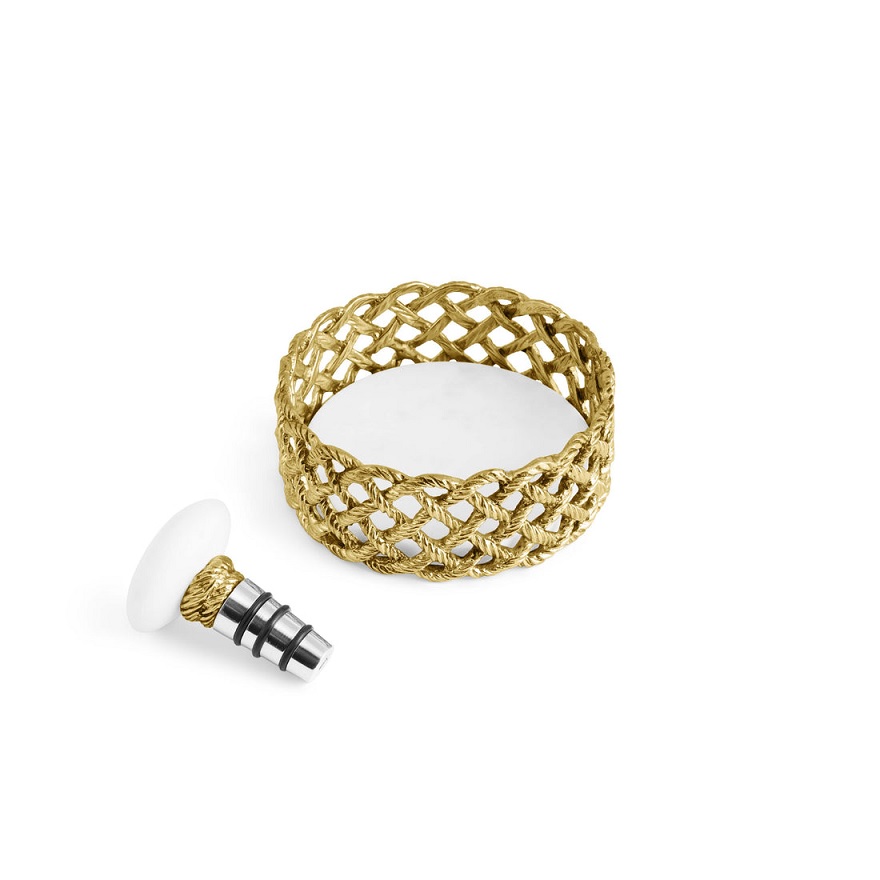 Love Knot Wine Coaster & Stopper Set Berings