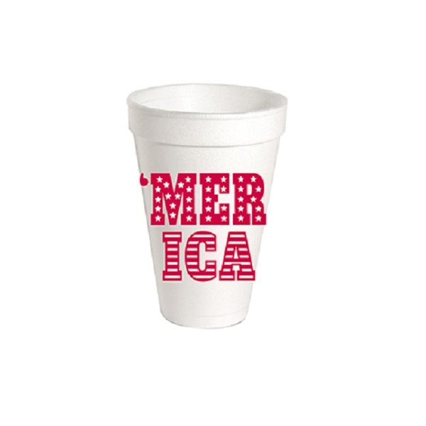 Merica Styrofoam Cups