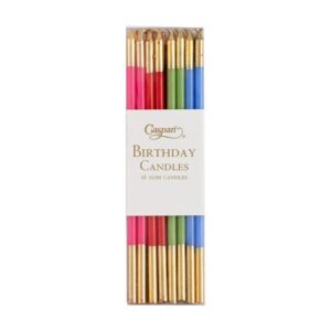 Caspari Birthday Slims Birthday Candles in Mixed Brights