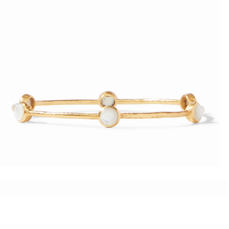Julie Vos Small Milano Bangle - Mother Of Pearl