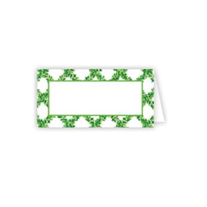 Greenery Gingham Place Card