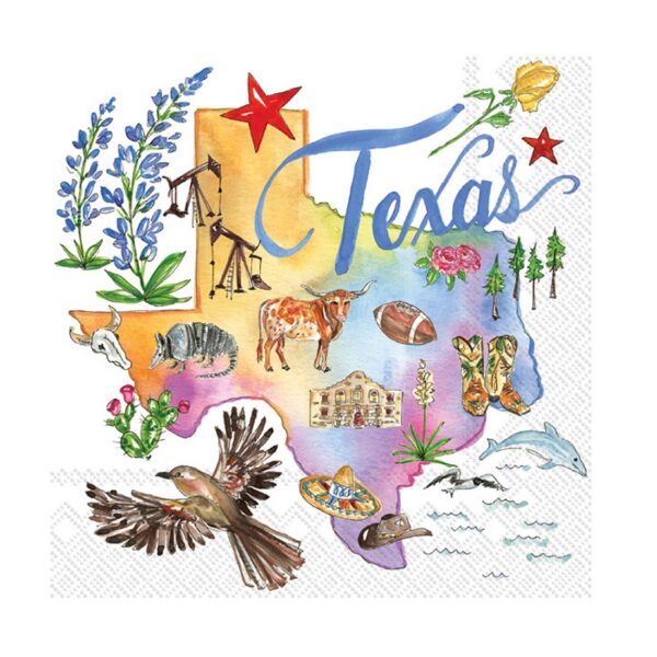 Texas State Collection Cocktail Napkins