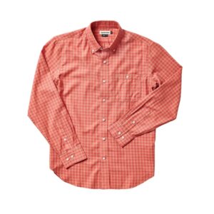 Long Sleeve Cotton Lawn Shirt - Weathered Red