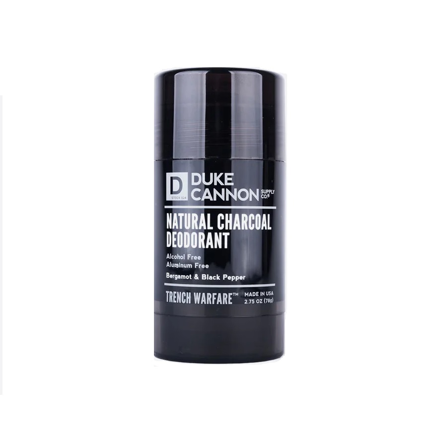 Trench Warfare Natural Charcoal Deodorant - Bergamot & Black Pepper
