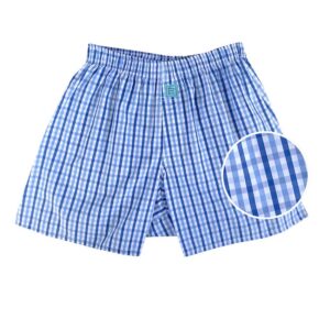Gingham Boxers - Navy/Blue