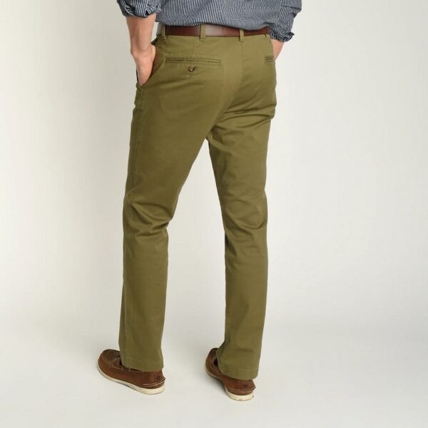 Classic Fit Gold School Chino - Burnt Olive | Berings