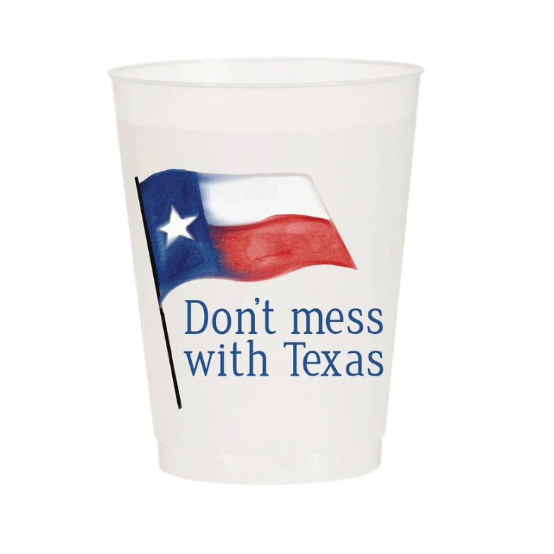 Don't Mess With Texas - Set of 10 Reusable Cups