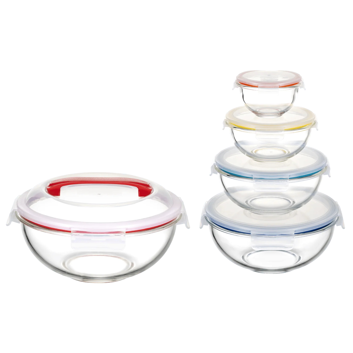 Genicook Borosilicate Mixing Bowl Set Berings