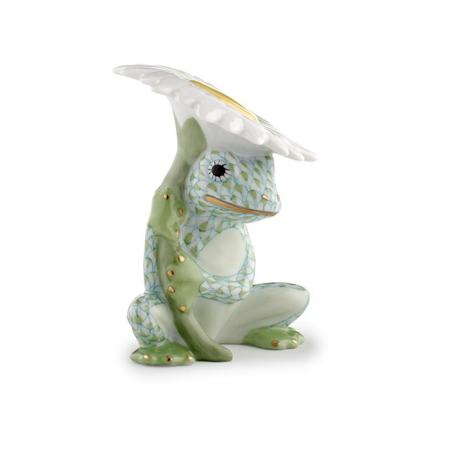 Herend Flower Frog - Key Lime