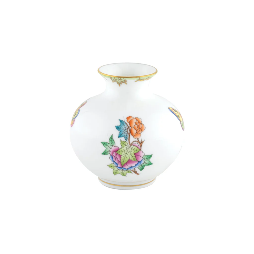 Herend Round Vase - Queen Victoria