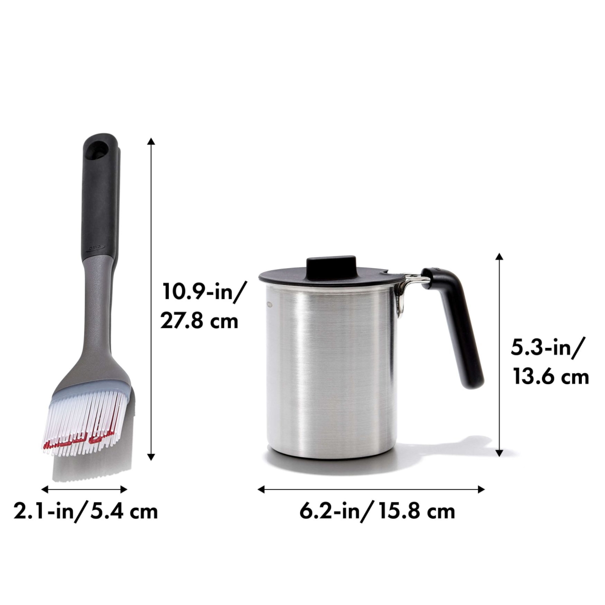 OXO Grilling Basting Pot and Brush Set Berings