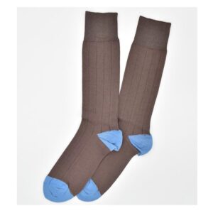 Pedigree Mid-Calf Socks - Brown