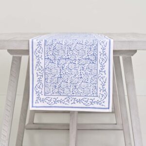 Pomegranate Tapestry Blue Table Runner