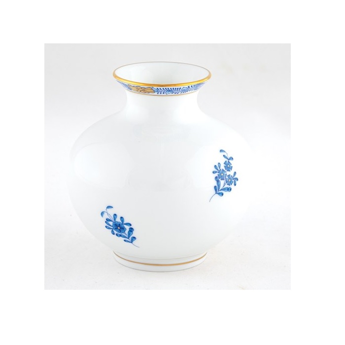 Herend Round Vase Chinese Bouquet Blue Berings
