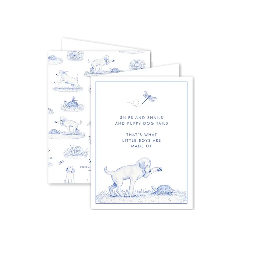 Snips and Snails Notecards