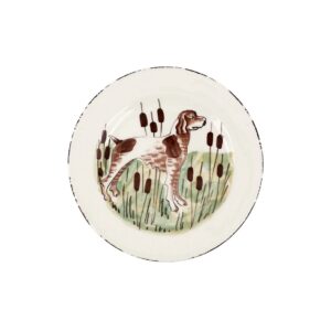 Vietri Wildlife Spaniel Salad Plate